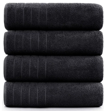 Close-up of stitching details on the edges of the cotton bath sheet